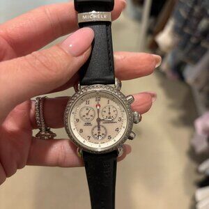 Michele CSX chronograph watch with diamonds
